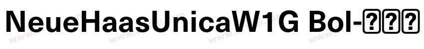 NeueHaasUnicaW1G Bol字体转换